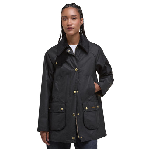 Giacca Donna Modern Beadnell, con colletto in velluto e quattro tasche frontali